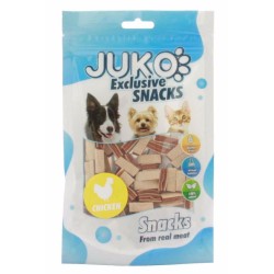 Skanėstas šunims JUKO Mini vištienos skonio sumuštinis, 70 g Skanėstas šunims JUKO Mini vištienos skonio sumuštinis, 70 g