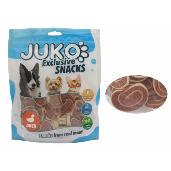 Skanėstas gyvūnams JUKO sušiai iš antienos ir menkės, 250 g