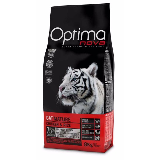 OPTIMAnova cat mature/senjorams Šlapimo takų 8 kg OPTIMAnova cat mature/senjorams Šlapimo takų 8 kg