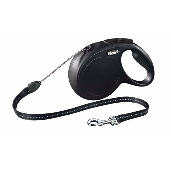 Flexi New Classic Ladas S 5m juodas