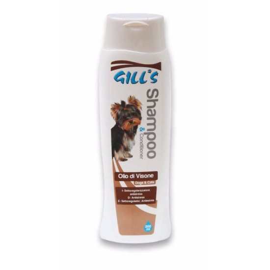 Šampūnas ir kondicionierius su audinių aliejumi 200 ml (Gill's Shampoo & Conditioner)