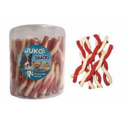 Skanėstas lazdelė susukta vanilė & su jautiena JUKO užkandžiai (50 vnt.)