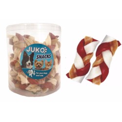 Skanėstas šunims JUKO Snacks Braided braid with Beef su jautiena, 40 vnt.