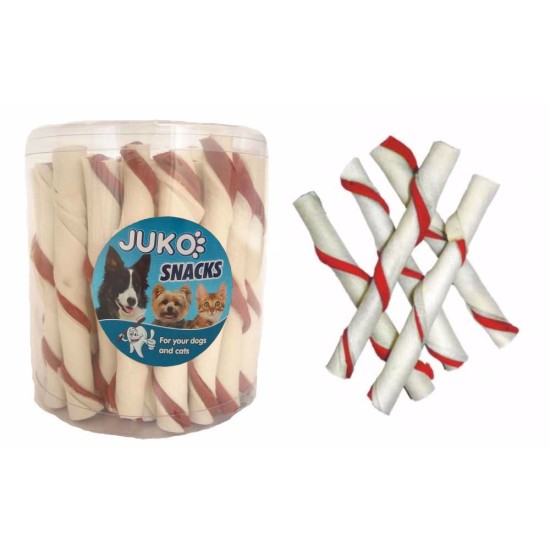 Skanėstai šunims JUKO Snacks white tube with Beef  pagaliukai su jautiena, 35 vnt