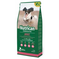 Sausas šunų maistas Nutrican Dog Adult su vištiena, 15 kg