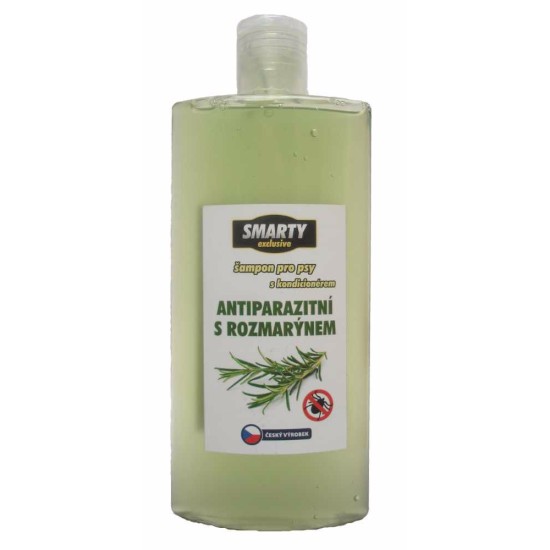 Šampūnas šunims su kondicionieriumi SU ROZEMINIU SMARTY 250 ml
