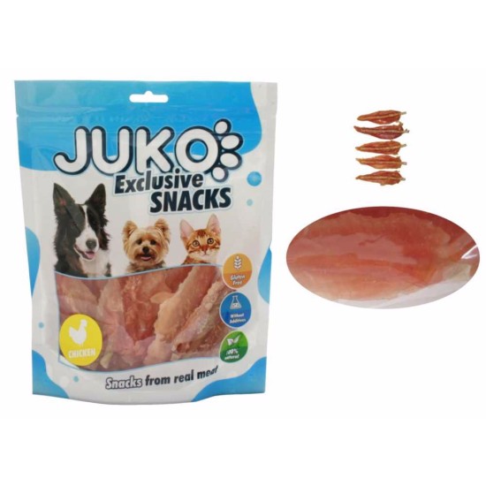 JUKO Užkandžiai Minkštas Vištienos trūkčiojimas 250 g