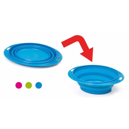 Kelioninis dubuo silikoninis sulankstomas ovalus 1 l