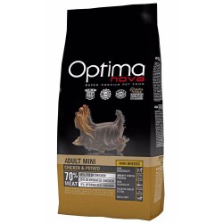 Sausas šunų maistas OPTIMAnova Dog Adult Mini Chicken & Potato GF su vištiena ir bulvėmis, 8 kg