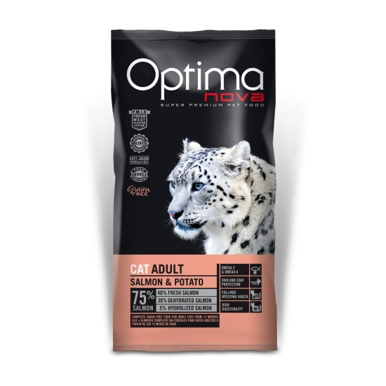 OPTIMAnova cat Lašiša & Bulvė GF 2 kg