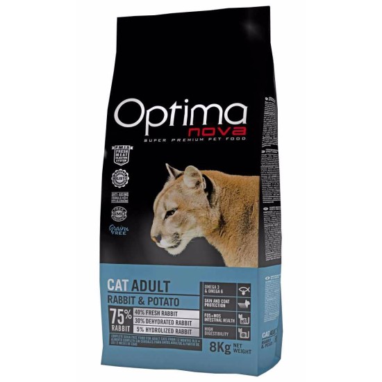 OPTIMAnova cat Triušis & Bulvė GF 8 kg OPTIMAnova cat Triušis & Bulvė GF 8 kg