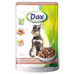 Dax dog su jautiena ir triušiams maišelis 100 g Dax dog su jautiena ir triušiams maišelis 100 g