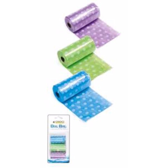 Higieniniai krepšiai spalvoti Croci (3x20 vnt)