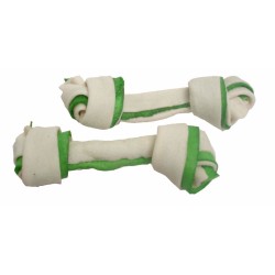 Mazgas iš buivolo odos dviejų spalvų JUKO Užkandžiai 11 cm (20 vnt)