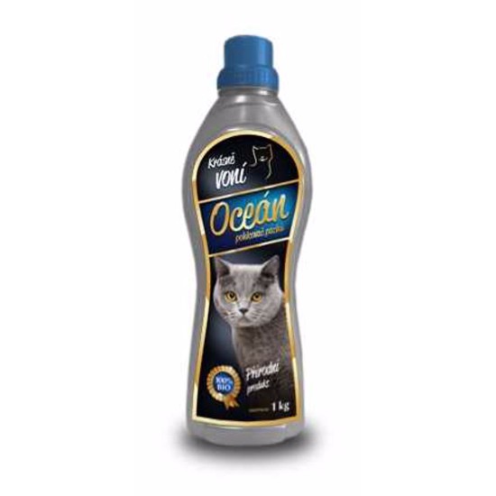 Kvapų sugėriklis kačių tualetams Odor absorber for toilets vandenyno kvapo, 1 kg Kvapų sugėriklis kačių tualetams Odor absorber for toilets vandenyno kvapo, 1 kg