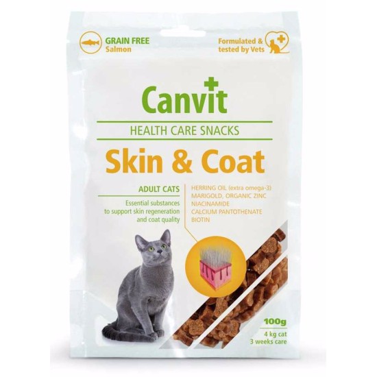 Canvit SNACKS Cat Skin & Kailis 100 g Canvit SNACKS Cat Skin & Kailis 100 g