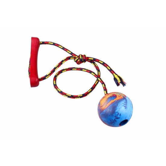 Trauktuvas rutulys ant virvelės 8 cm