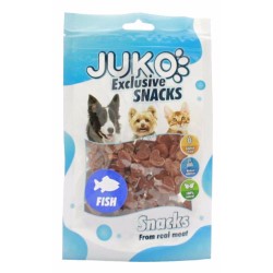 JUKO Skanėstas su lašiša širdelės formos 70 g JUKO Skanėstas su lašiša širdelės formos 70 g