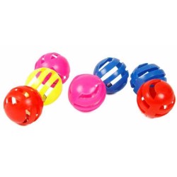 Kamuoliukų rinkinys katėms su varpeliu 3 cm (7 vnt.)