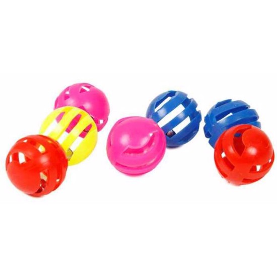 Kamuoliukų rinkinys katėms su varpeliu 3 cm (7 vnt.)