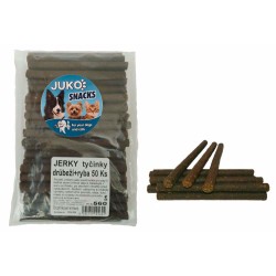 Traškios lazdelės paukštiena & žuvis JUKO užkandžiai (50 vnt.)