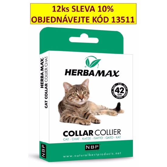 Herba Max Antkaklis cat atbaidanti apykaklė katei 42 cm Herba Max Antkaklis cat atbaidanti apykaklė katei 42 cm