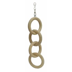 Žaislas paukštis - medinė grandinė 4 akytės