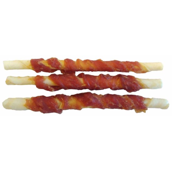 Skanėstas iš buivolo odos apvyniotas antiena mėsa JUKO Užkandžiai 12,5 cm (30 vnt)