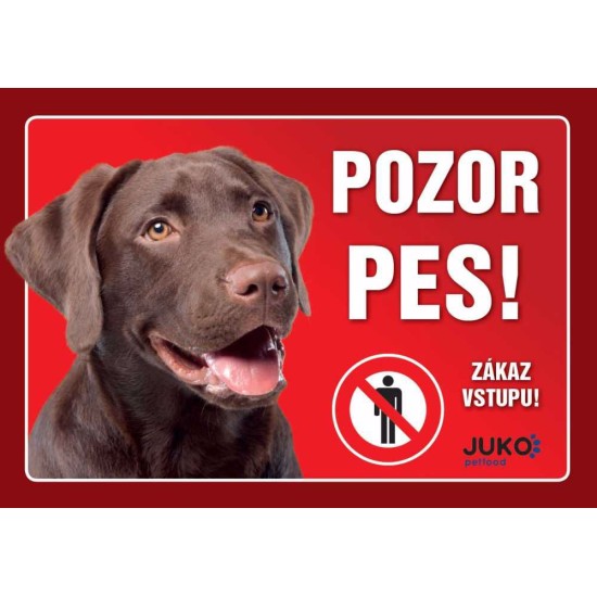 Ženklas plastikas LABRADOR rudas