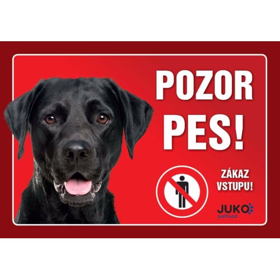 Ženklas plastikas LABRADOR juodas