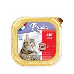 Plaisir cat su jautiena kubilas 100 g