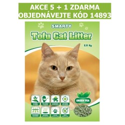 Smarty Tofu Cat Litter Green Tea kraikas 6 l