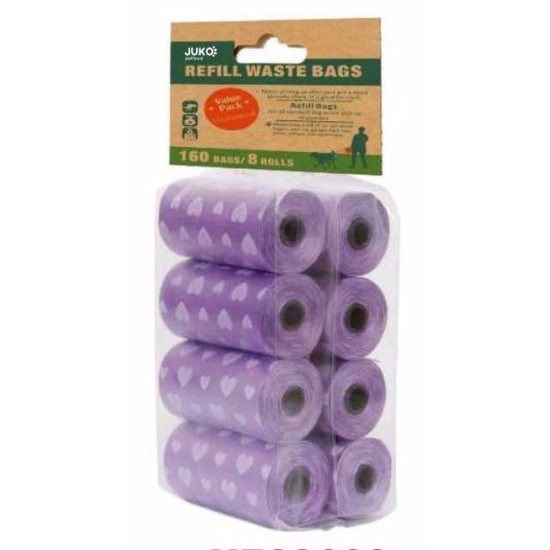 Higieniški krepšiai su pušų kvapiu JUKO (8x20 vnt)