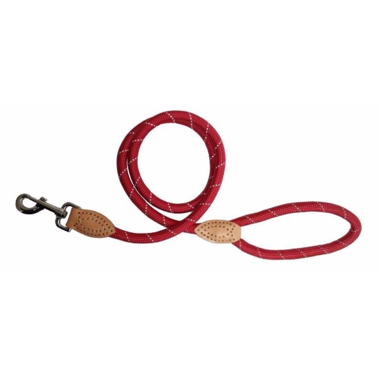 Pavadėlis virvė su odiniu atspindinčiu 120 cm