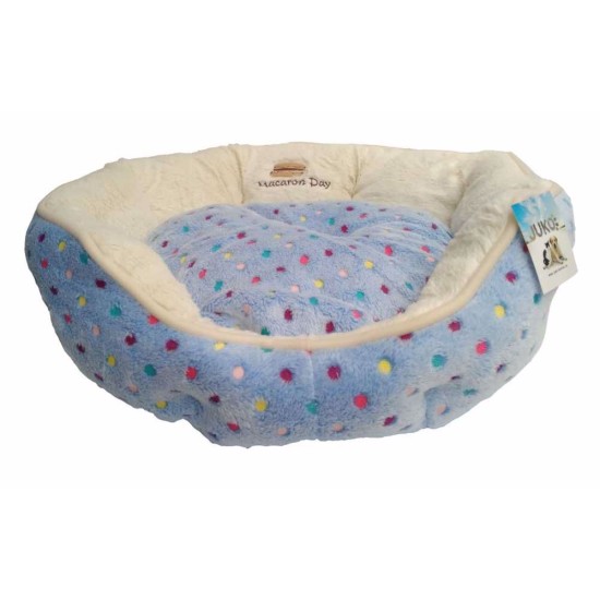 Guolis su taškeliais Ypač minkšta mėlyna M 57x52x14 cm