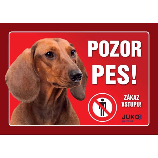 Tag plastikas DACHSTER lygus rudas