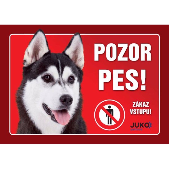 Ženklas plastikas HUSKY/MALAMUT