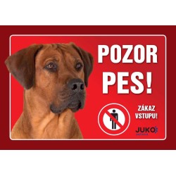 Ženklas plastikas RHODÉSKY RIDGEBACK