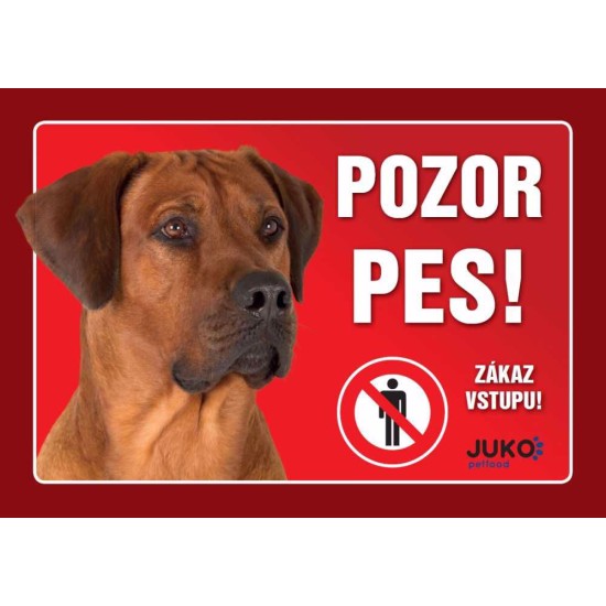 Ženklas plastikas RHODÉSKY RIDGEBACK