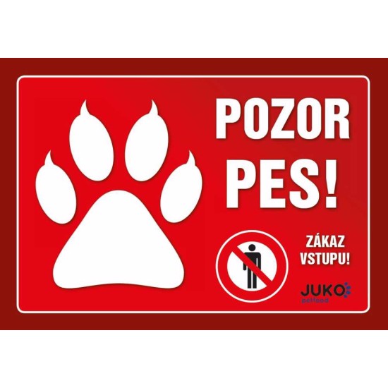 Ženklas plastikas ATSARGIAI šuo