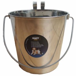 Nerūdijantis kibiras su kabliais maitinimui vandeniui 1,5 l