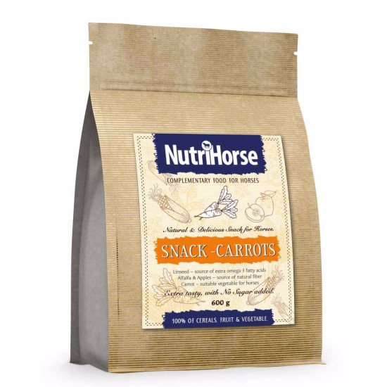 NutriHorse Snack (garsas arkliams) morka 600 g