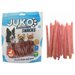 Skanėstas gyvūnams JUKO antienos skonio lazdelės, 250 g Skanėstas gyvūnams JUKO antienos skonio lazdelės, 250 g