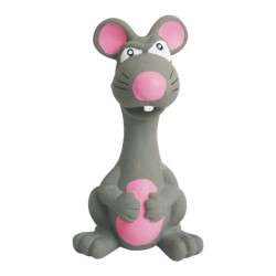 Lateksinis žaislas su garsu - gyvulinis pilka 15 cm