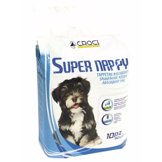 Vienkartinės palutės Super Nappy 60 x 40 cm (50 vnt.) Vienkartinės palutės Super Nappy 60 x 40 cm (50 vnt.)