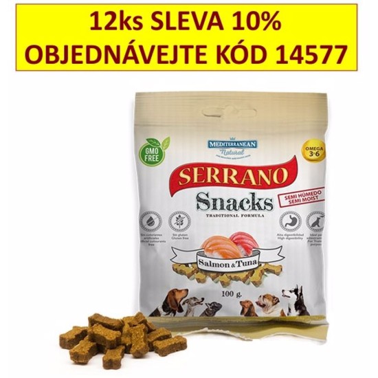 Seranas Užkandis dog Lašiša & Tūnas 100 g