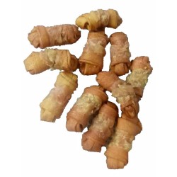 Mazgas iš buivolo odos rūkytas su vištiena JUKO Užkandžiai 6 cm (10 vnt) Mazgas iš buivolo odos rūkytas su vištiena JUKO Užkandžiai 6 cm (10 vnt)