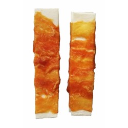 Skilteles iš buivolo odos su vištiena mėsa JUKO užkandžiai 15 cm (10 vnt) Skilteles iš buivolo odos su vištiena mėsa JUKO užkandžiai 15 cm (10 vnt)