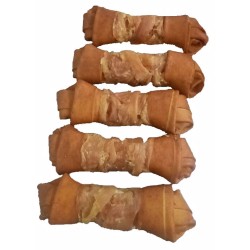 Mazgas iš buivolo odos rūkytas su vištiena JUKO Užkandžiai 15 cm (6 vnt)