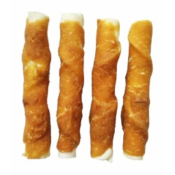 Skanėstas iš buivolo odos apvyniotas vištiena JUKO užkandžiai 12,5 cm (20 vnt)